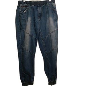 Doce Jeans Elastic Pull UP Waistband And Elastic Ankles Size 36 (325)